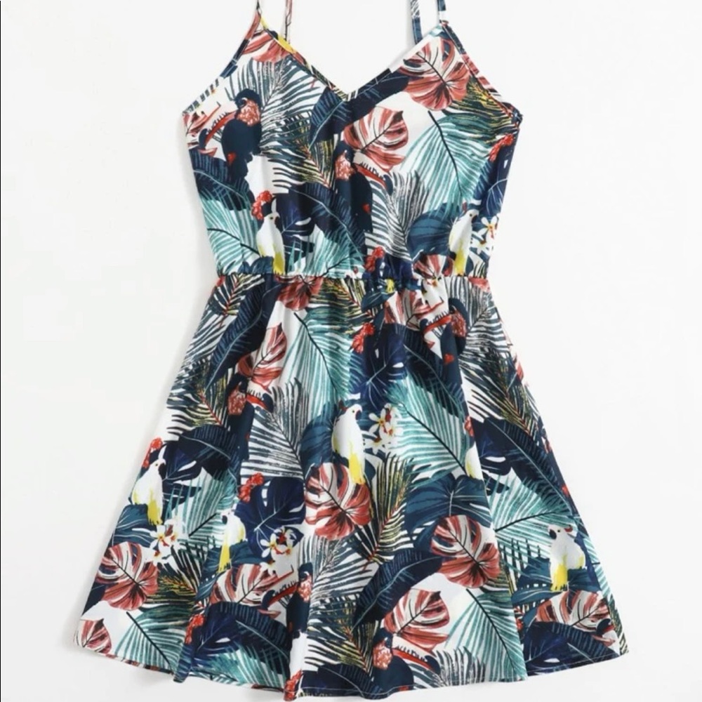 New tropical print dress